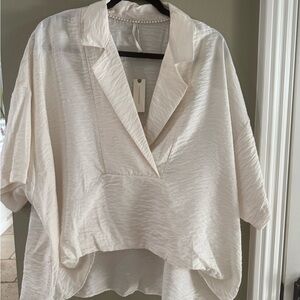 Anthropologie Cream Blouse